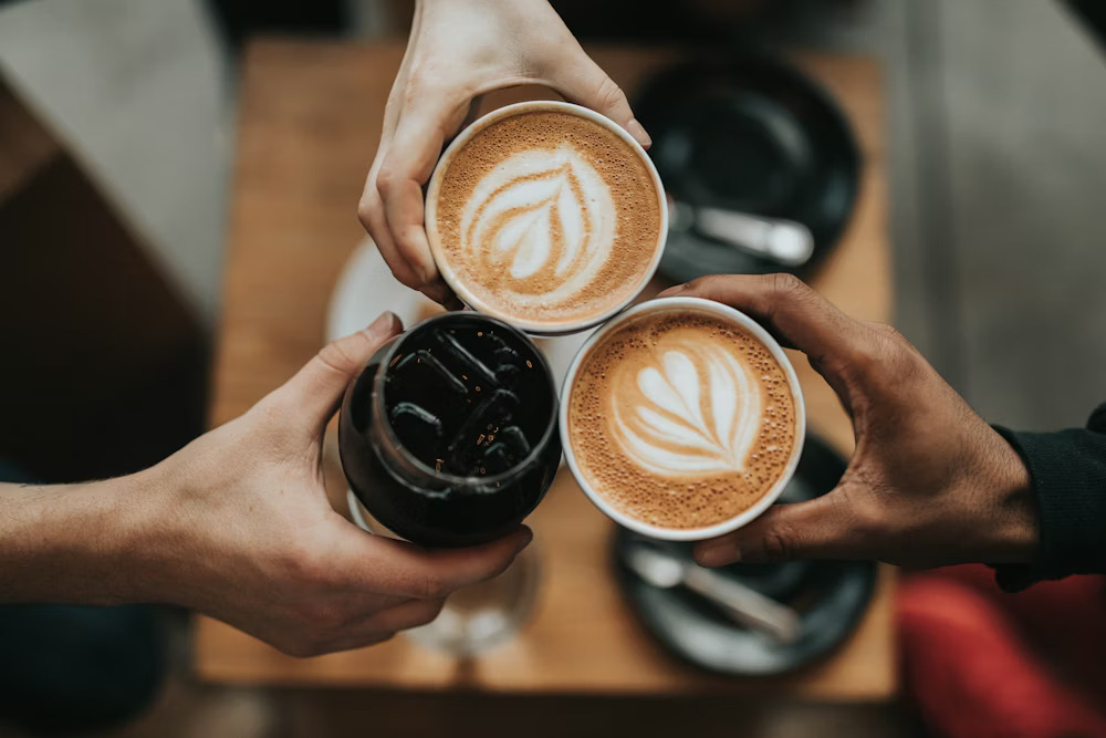 Cozy interior and live music at Hyperion Coffeehouse
